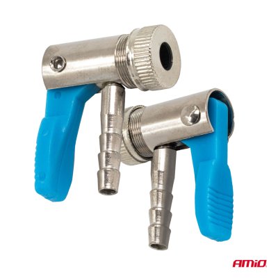 Ironn nikkelbelagt dækpumpeforbindelse 6 mm AMIO-04497