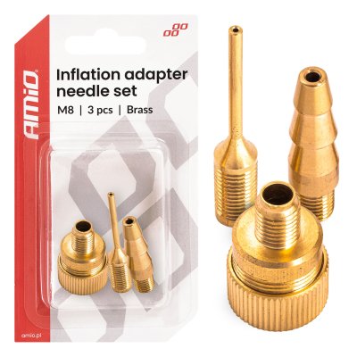 Inflationsadapter nålesæt M8 AMIO-04502