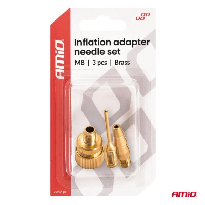 Inflationsadapter nålesæt M8 AMIO-04502