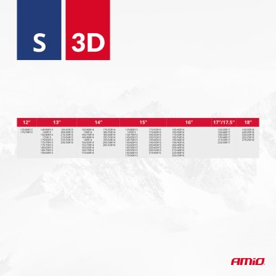 Tekstil sne-kæder 3D S EN16662-1 Önorm V5121 2 stk AMIO-04507