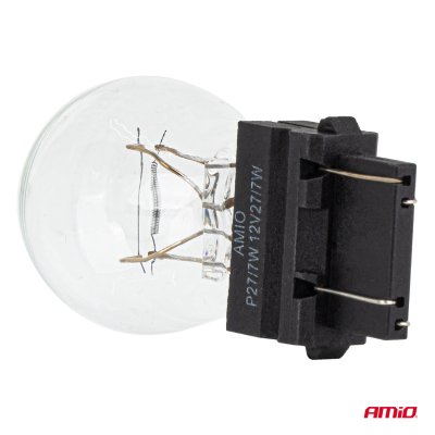 Halogenpære P27/7W 12V 27/7W W2.5X16q 10 stk. AMIO-04513