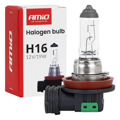 Halogenpære H16 12V 19W PGJ19-3 AMIO-04521