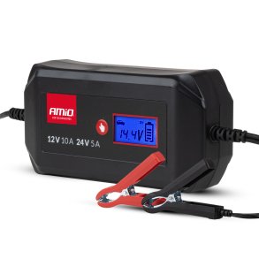 Digital batterilader STD GEL AGM WET MAX 10A 12/24V AMIO-04525