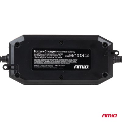 Digital batterioplader AGM GEL STD LiFePo4 MAX 5A 6/12V PRO AMIO-04527