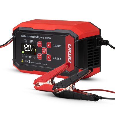 Digital batterioplader BOOST AGM GEL STD LiFePo4 MAX 16A 12/24V PRO AMIO-04529
