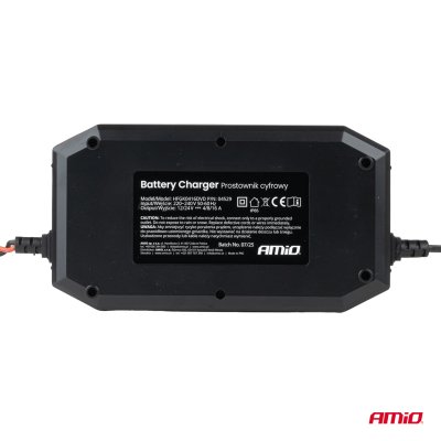 Digital batterioplader BOOST AGM GEL STD LiFePo4 MAX 16A 12/24V PRO AMIO-04529