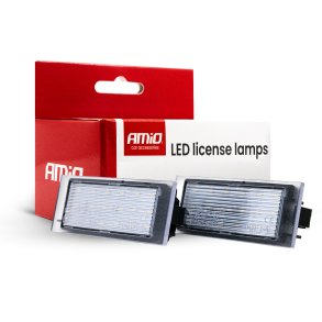 LED nummerplade lamper CLP23 DACIA, MERCEDES-BENZ, NISSAN, OPEL, RENAULT AMIO-04566