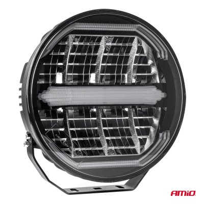 LED langdistance forlygte med positionslys funktion 112W 12V 24V AMIO-04534