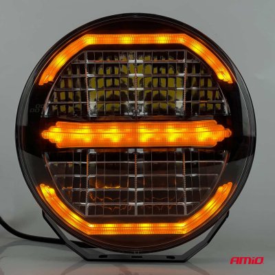 LED langdistance forlygte med positionslys funktion 112W 12V 24V AMIO-04534