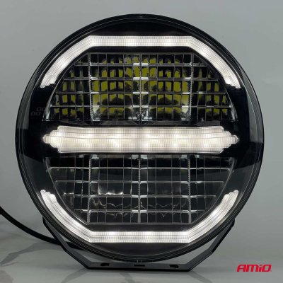 LED langdistance forlygte med positionslys funktion 112W 12V 24V AMIO-04534