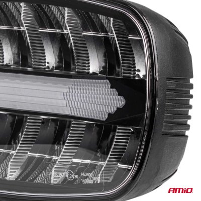 LED langdistance forlygte med positionslys funktion 109W 12V 24V AMIO-04535