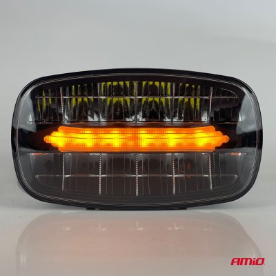 LED langdistance forlygte med positionslys funktion 109W 12V 24V AMIO-04535