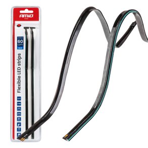 Fleksible LED COB side-strips blå 2x30cm 12V AMIO-04578