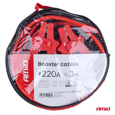 Boosterkabler 220A 3m TÜV AMIO-04593