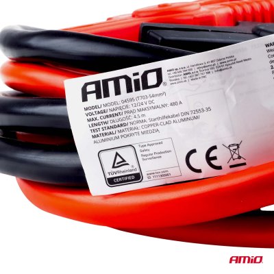Boosterkabler 480A 4.5m TÜV AMIO-04595