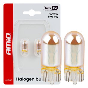 Halogenpærer WY5W 12V5W LumiTec AMBER CHROME 2 stk. AMIO-04626