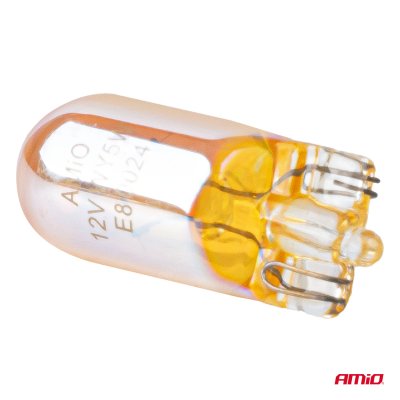 Halogenpærer WY5W 12V5W LumiTec AMBER CHROME 2 stk. AMIO-04626