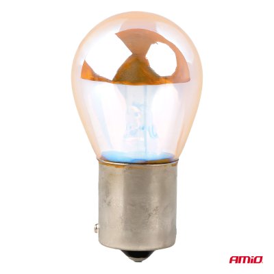 Halogen pærer PY21W 12V21W BAU15S LumiTec AMBER CHROME 2 stk. AMIO-04627