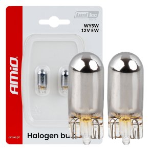 Halogenpærer WY5W 12V5W LumiTec CHROME 2 stk. AMIO-04628