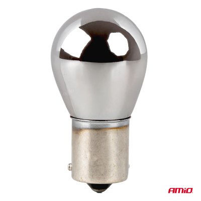 Halogenpærer PY21W 12V21W BAU15S LumiTec CHROME 2 stk. AMIO-04629