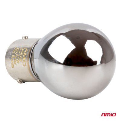 Halogenpærer PY21W 12V21W BAU15S LumiTec CHROME 2 stk. AMIO-04629