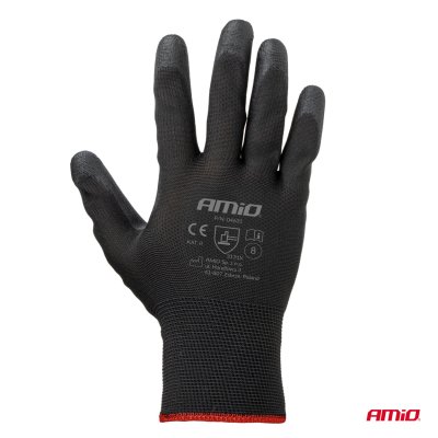 PU Sikkerhedshandsker 4 stk Størrelse 8 (2 par), 3131X AMIO-04631