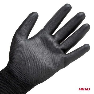 PU Sikkerhedshandsker 4 stk Størrelse 8 (2 par), 3131X AMIO-04631