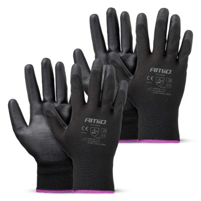 PU Sikkerhedshandsker 4 stk Størrelse 11 (2 par), 3131X AMIO-04634