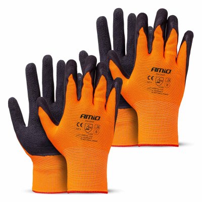 PE Latex skum sikkerhedshandsker 4 stk Størrelse 8 (2 par), AMIO-04639