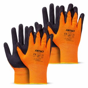 PE latex skum sikkerhedshandsker 4 stk Størrelse 10 (2 par), 2132X AMIO-04641