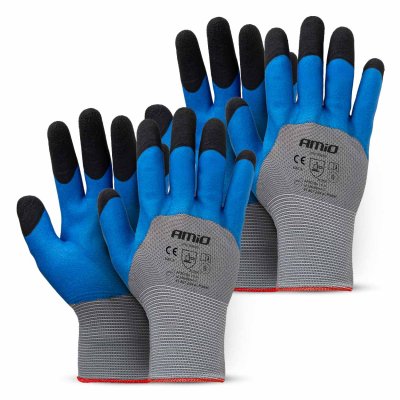PE Latex 3/4 skum sikkerhedshandsker 4 stk Størrelse 8 (2 par), 3131X AMIO-04643