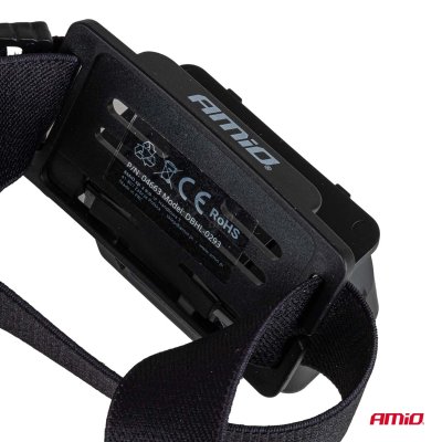 LED Hovedlygte XPG+COB 1000mAh (BATT) AMIO-04663