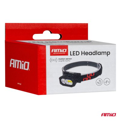 LED Hovedlygte XPG+COB 1000mAh (BATT) AMIO-04663