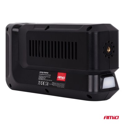 Bærbar 4i1 Start Booster/LED/Luftkompressor/Powerbank 12V 12Ah 1600A AMIO-04677