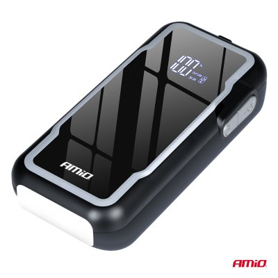 Bærbar 3i1 Starthjælp/LED/Powerbank 12V 12Ah 1600A AMIO-04678