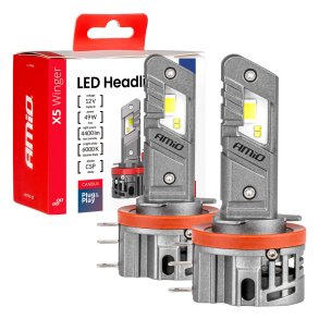 LED Hovedlygter X5-serie WINGER H15 49W 6000K CANBUS AMIO-04685