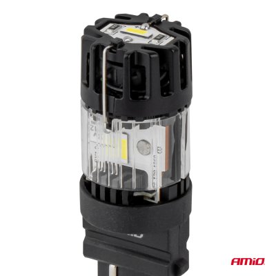 LED-pære LumiTec 3156 P27W 12V FULL CANBUS hvid 1 stk AMIO-04690