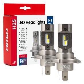 LED-forlygter Serie H25 CANBUS H4 H19 12V 36W AMIO-04711