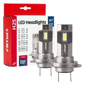 LED Forlygter Serie H25 CANBUS H7 H18 12V 30W AMIO-04712