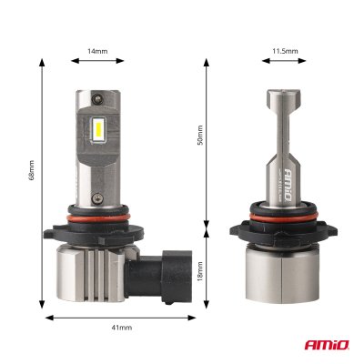 LED Forlygter Serie H25 CANBUS HB4 9006 12V 31W AMIO-04715