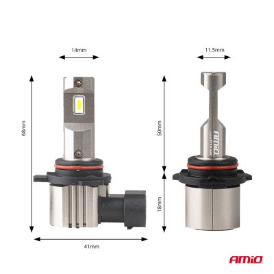 LED Hovedlygter Serie H25 CANBUS HIR2 9012 12V 31W AMIO-04716