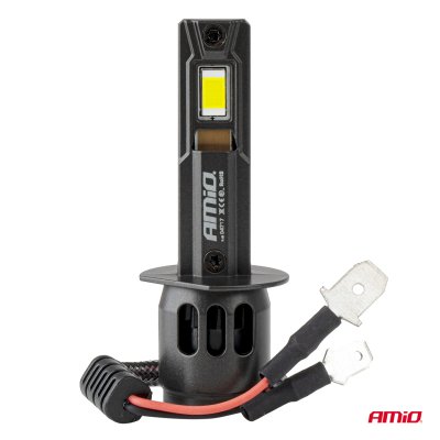 LED Forlygter Serie F25 PRO SORT FULL CANBUS H1 68W 12V 24V AMIO-04717
