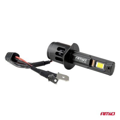 LED Forlygter Serie F25 PRO SORT FULL CANBUS H1 68W 12V 24V AMIO-04717