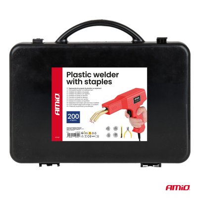 Plastik svejser med hæfteklammer 200 stk. AMIO-04745