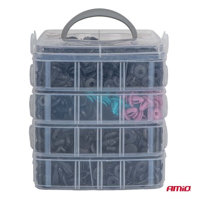 Plastikhåndterer med clips 1211 stk. AMIO-04746