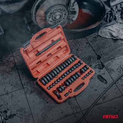 Bushings, lejer, tætning samling og fjernelse kit 52 elementer AMIO-04771