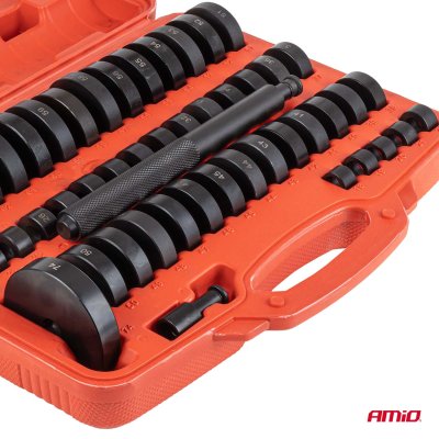 Bushings, lejer, tætning samling og fjernelse kit 52 elementer AMIO-04771