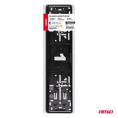 Nummerplade Ramme - SORT PREMIUM PL AMIO-04779