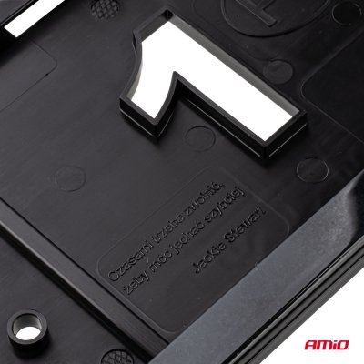 Nummerplade Ramme - SORT PREMIUM PL AMIO-04779