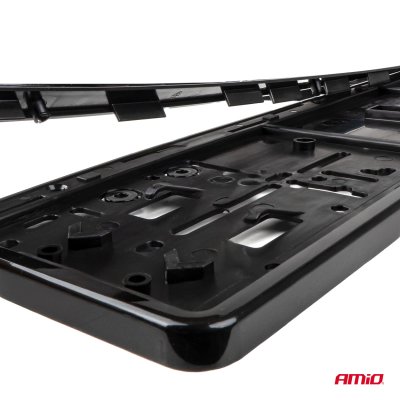 Nummerplade Ramme - SORT PREMIUM UE/DE AMIO-04780